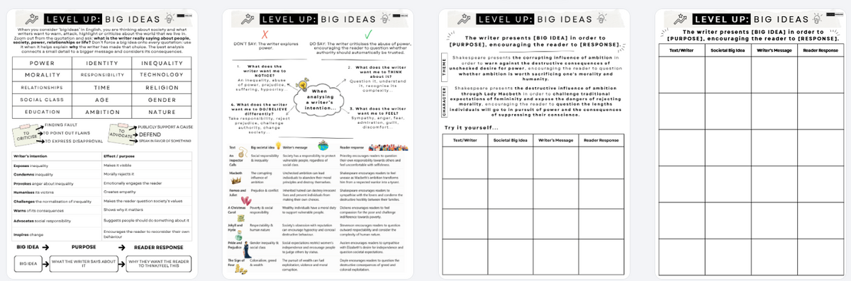 The Big Societal Ideas: Level Up - Writers' Intentions