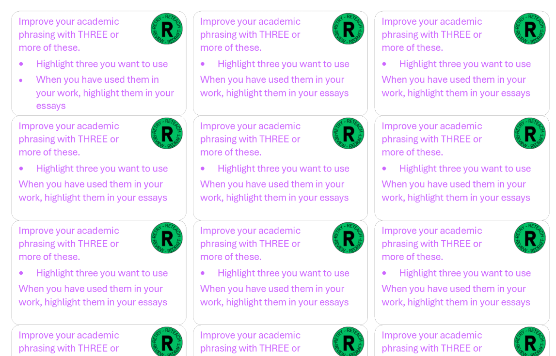 Scaffold: Academic Phrasing Prompt
