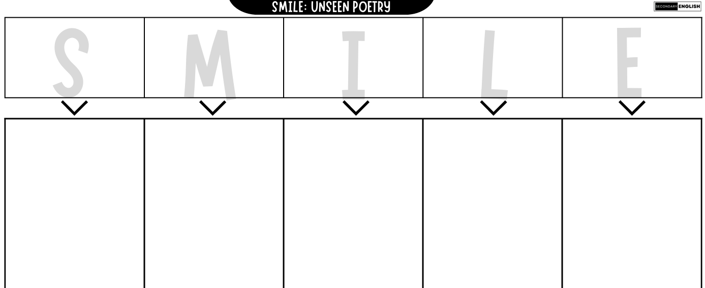 Unseen Poetry: SMILE Planner