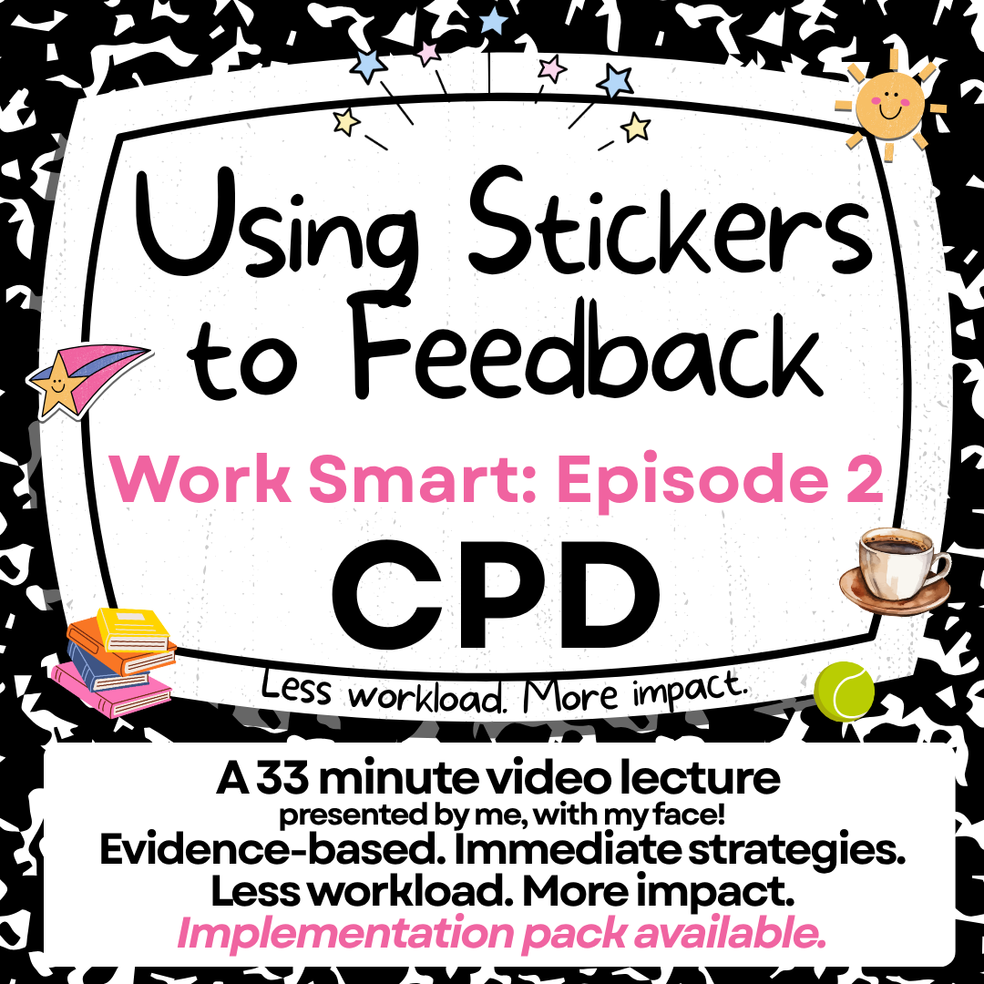 CPD: Using Stickers to Feedback