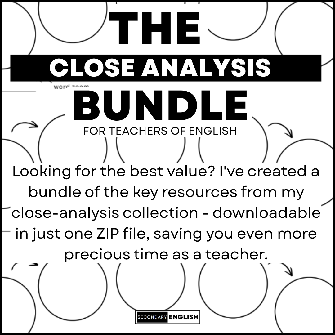 The Close-Analysis Bundle for English Teachers