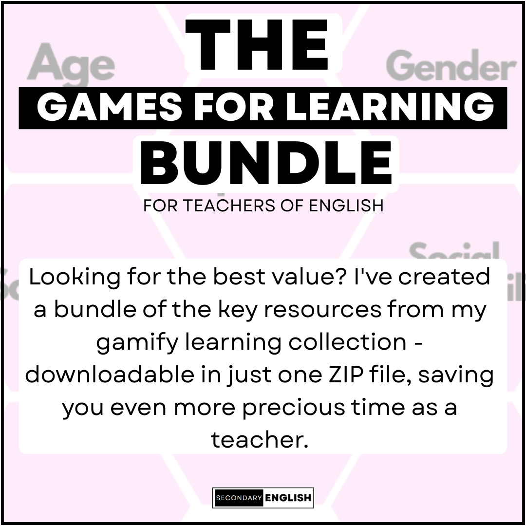 The Games for Learning Bundle for English Teachers