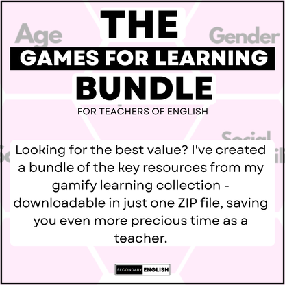 The Games for Learning Bundle for English Teachers