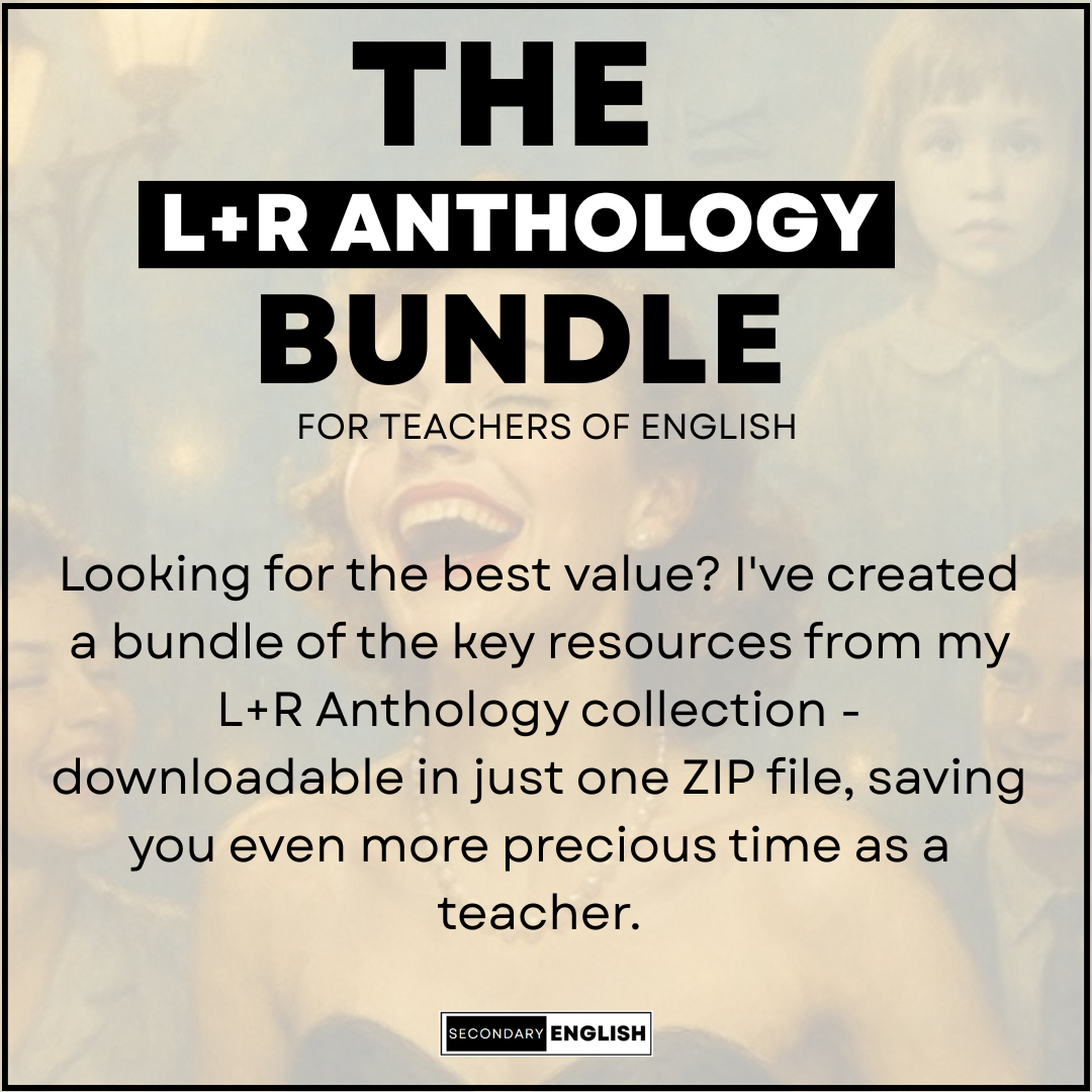 The L+R Anthology Poetry Bundle for English Teachers