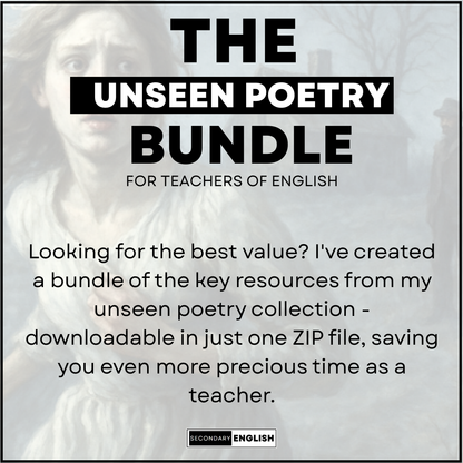 The Unseen Poetry Bundle for English Teachers
