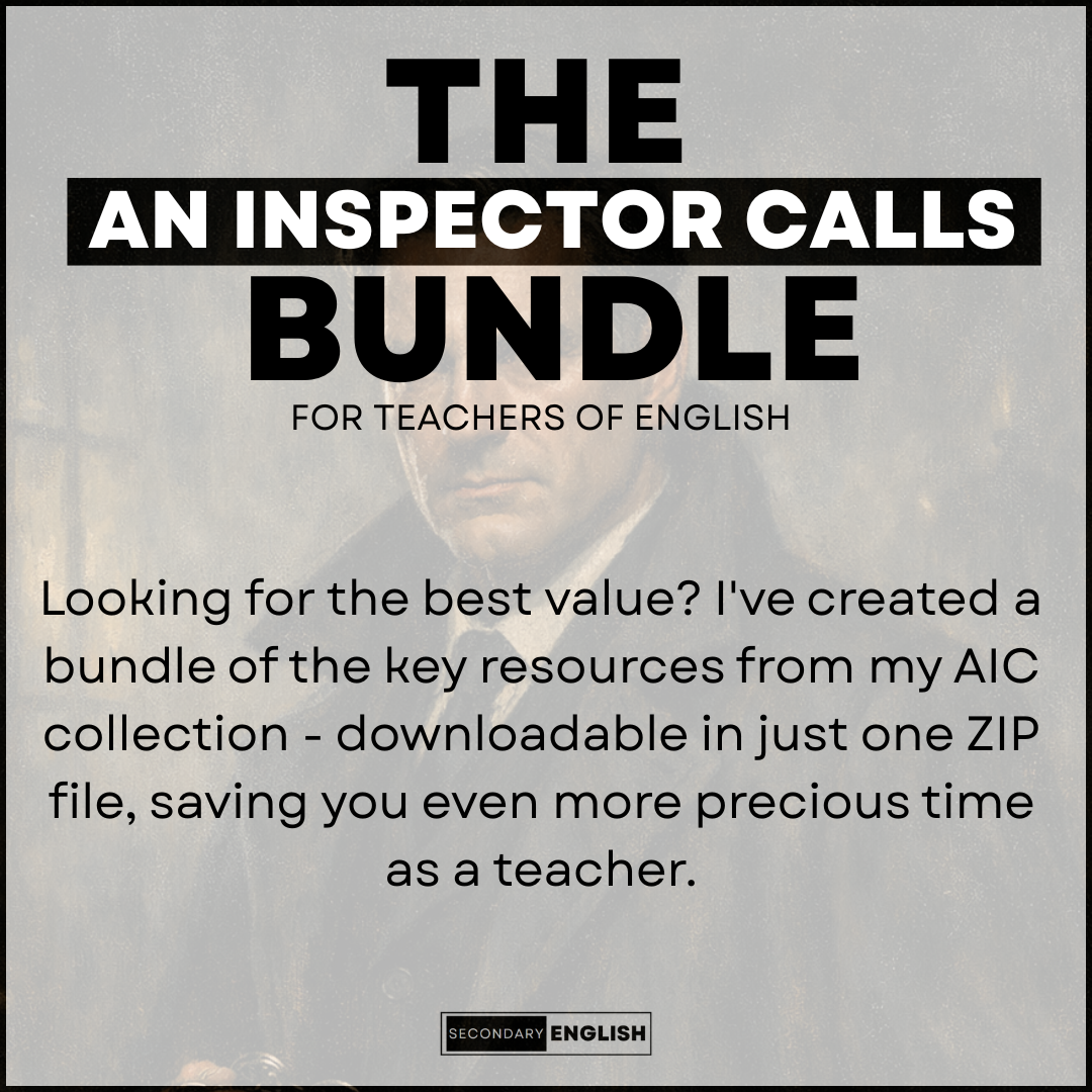 The An Inspector Calls Bundle for English Teachers