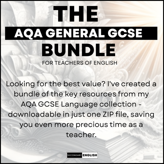 The AQA GCSE English Bundle for English Teachers
