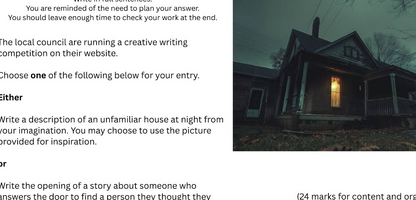 AQA GCSE English Language Paper 1 Question 5 | 4 Practice Questions (New 2026 Style) creative writing description narrative