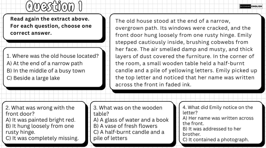 question 1 lang 1 aqa english