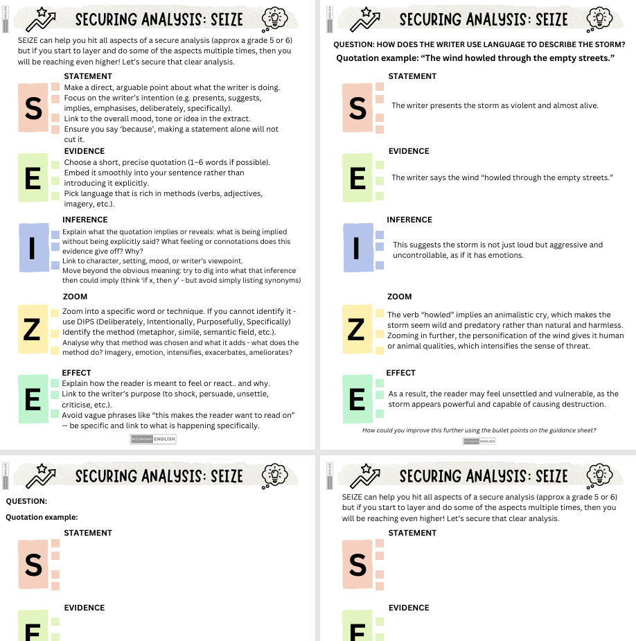 Close Analysis: SEIZE - Clear Language Analysis