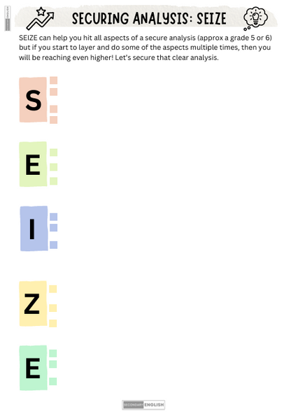 Close Analysis: SEIZE - Clear Language Analysis