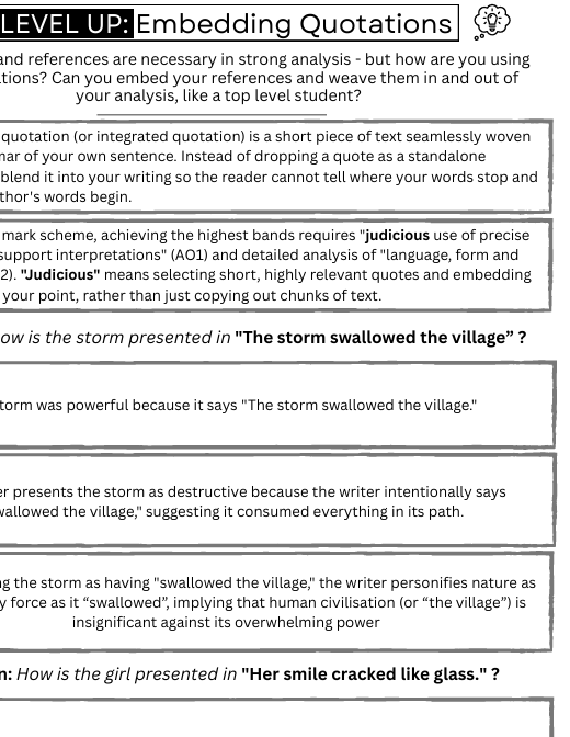 Embedding Quotations: Essay Writing Skills