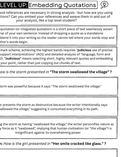 Embedding Quotations: Essay Writing Skills