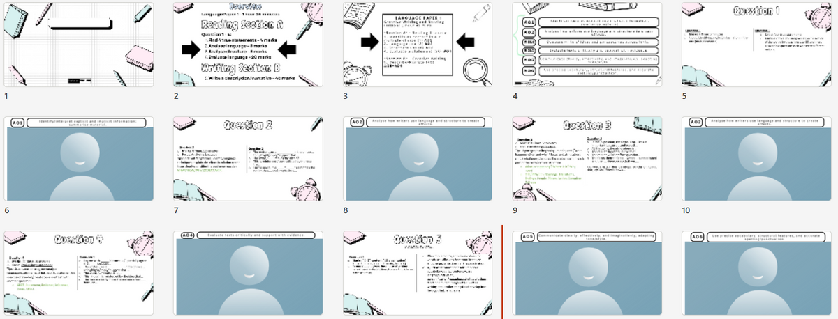 Language Paper 1 Overview Slides (AQA)