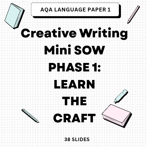 Creative Writing: Learn the Craft - Mini SOW - 38 slides