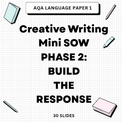 Phase 2 - Build the Response - Creative Writing: Mini SOW - 30 slides
