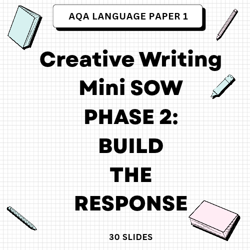 Phase 2 - Build the Response - Creative Writing: Mini SOW - 30 slides