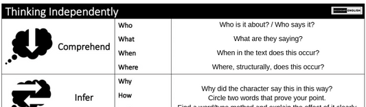 Thinking Independently: Comprehend, Infer, Annotate 