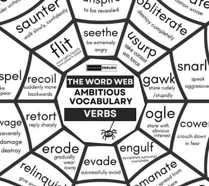 VERBS: Word Webs - Building Ambitious Vocabulary
