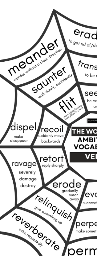 VERBS: Word Webs - Building Ambitious Vocabulary secondary english