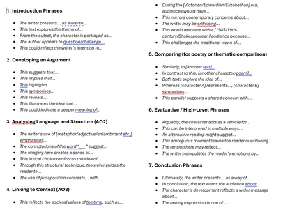 Scaffold: Step-by-step Academic Phrasing Sentence Stems