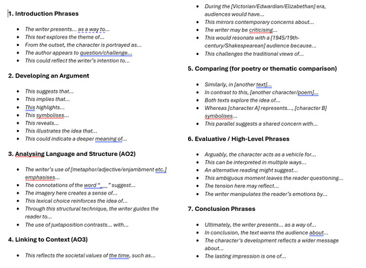 Scaffold: Step-by-step Academic Phrasing Sentence Stems