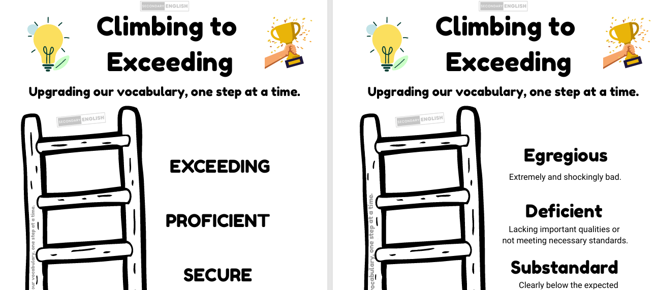 Vocabulary Ladders: Upgrading Literacy