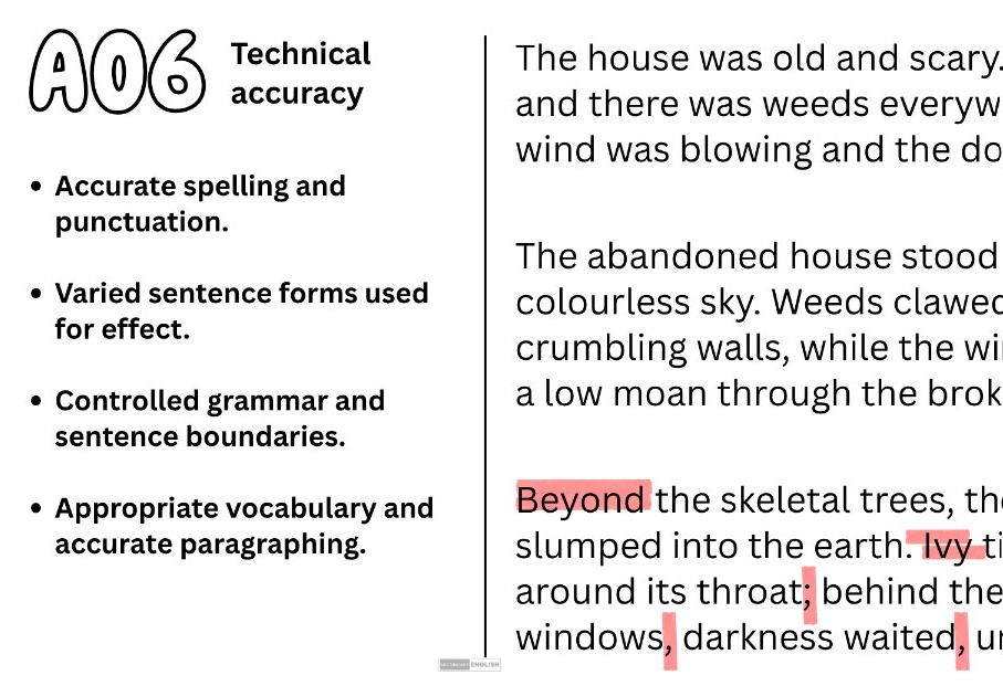 Creative Writing: Learn the Craft - Mini SOW - 38 slides aqa writing section b