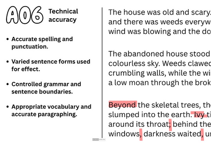Creative Writing: Learn the Craft - Mini SOW - 38 slides aqa writing section b