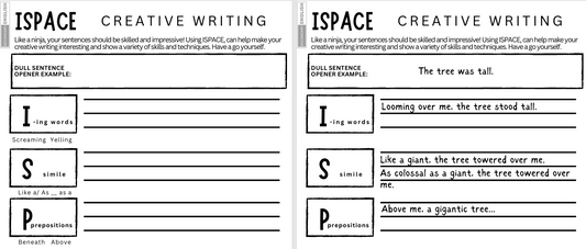 ISPACE: Varied Sentence Openers - Creative Writing