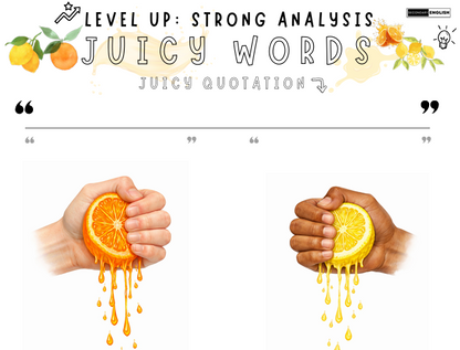 Word Analysis: JUICY Words