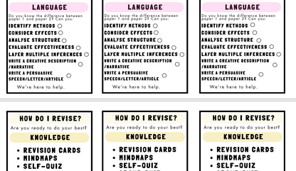 KS4 Revision Checklist GCSE English