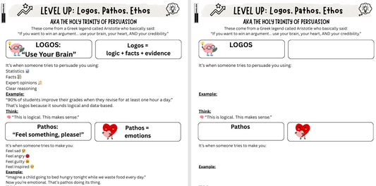 Creative Writing: Logos, Pathos, Ethos - Persuasive Writing