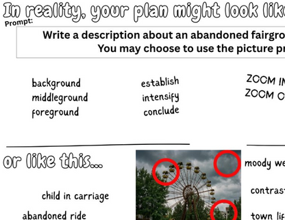planning for writing q5 aqa english