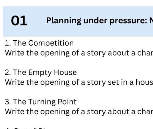Phase 3 - Master the Exam - Creative Writing: Mini SOW - 37 slides