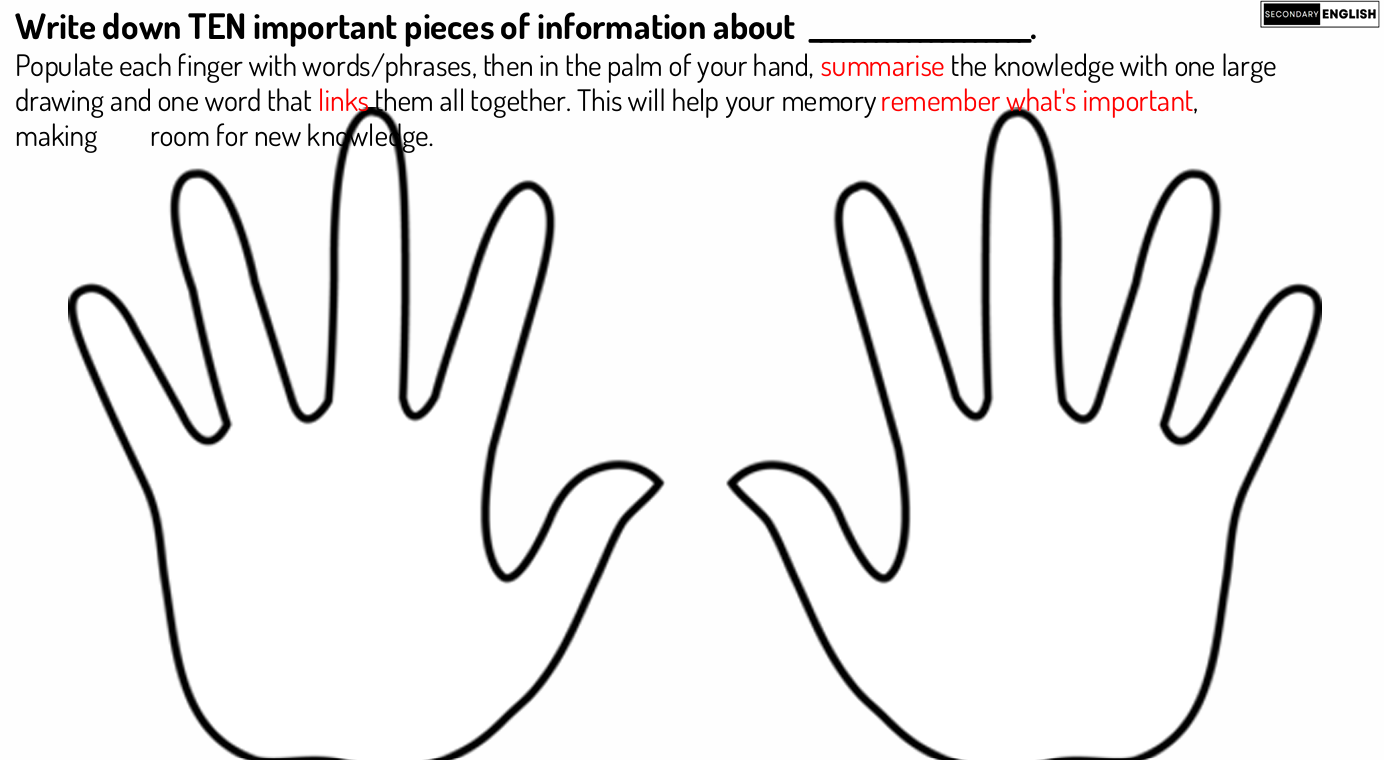 Retrieval: Hands Summary Task