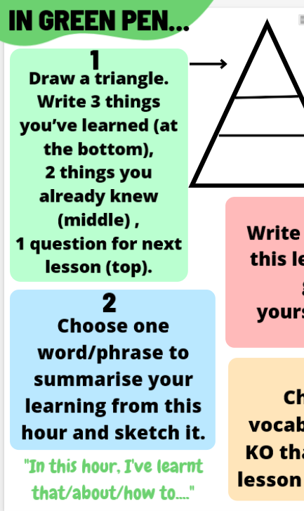 Retrieval: Summary (5) Plenary Tasks