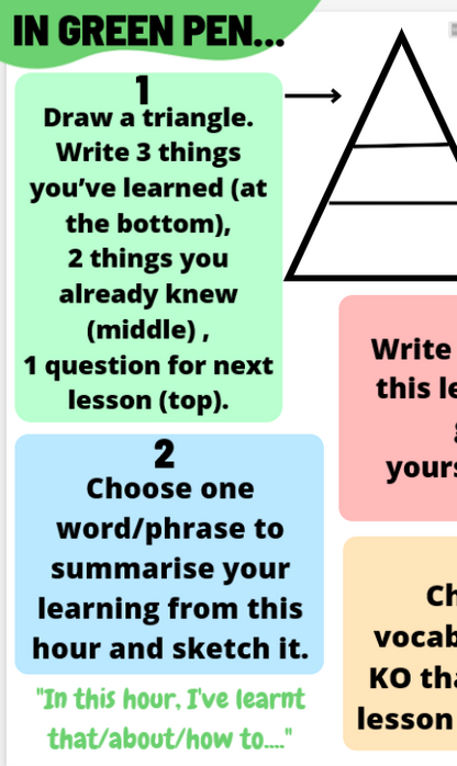Retrieval: Summary (5) Plenary Tasks