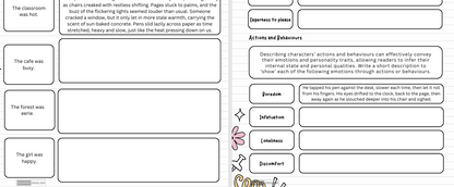 Creative Writing: Show, Don't Tell skills english