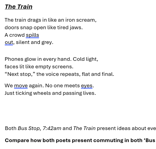 Unseen Poetry: Two Poems and SMILE Example Analysis