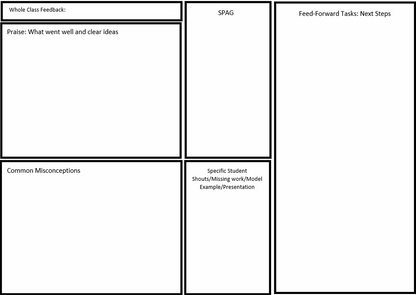 Whole-Class Feedback Simple Clean Template
